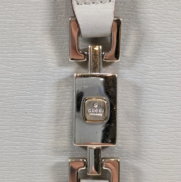 GUCCI Gray Jackie Hand Bag with Piston Lock Accent! - Picture 4 of 15